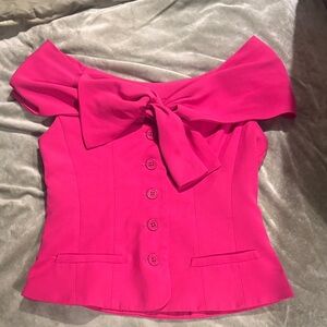 Elegant Pink Off-Shoulder Top